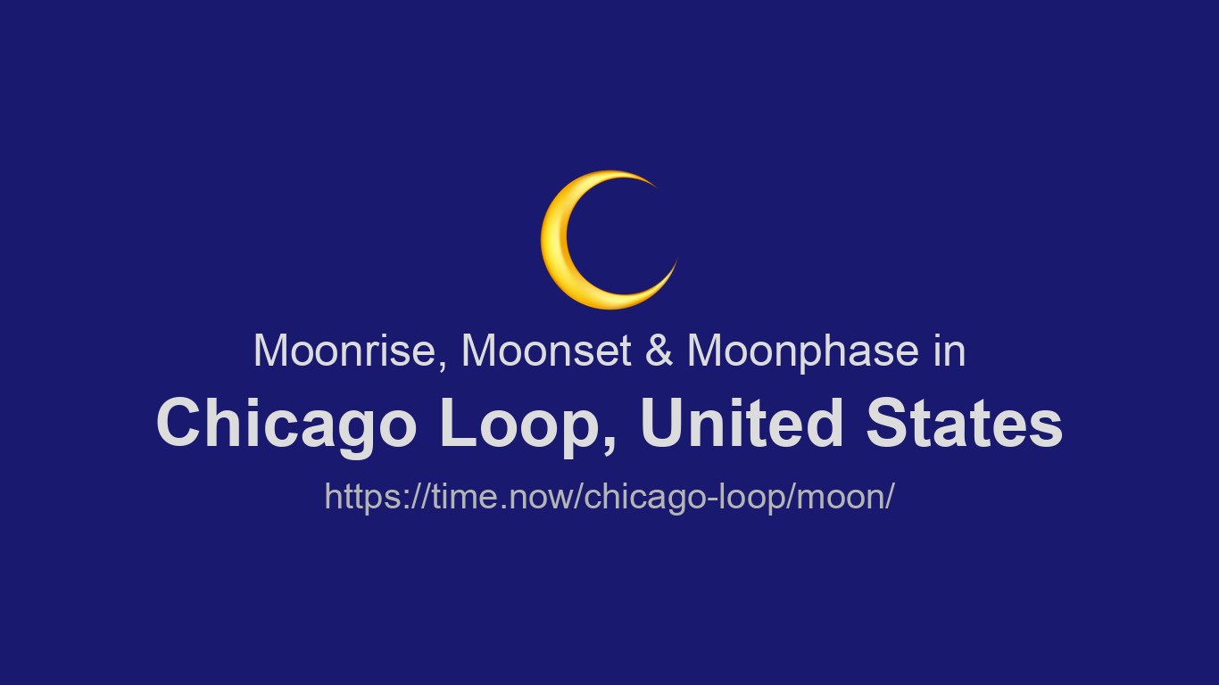 Moonrise, Moonset & Moon Phases in Chicago Loop | Time.now