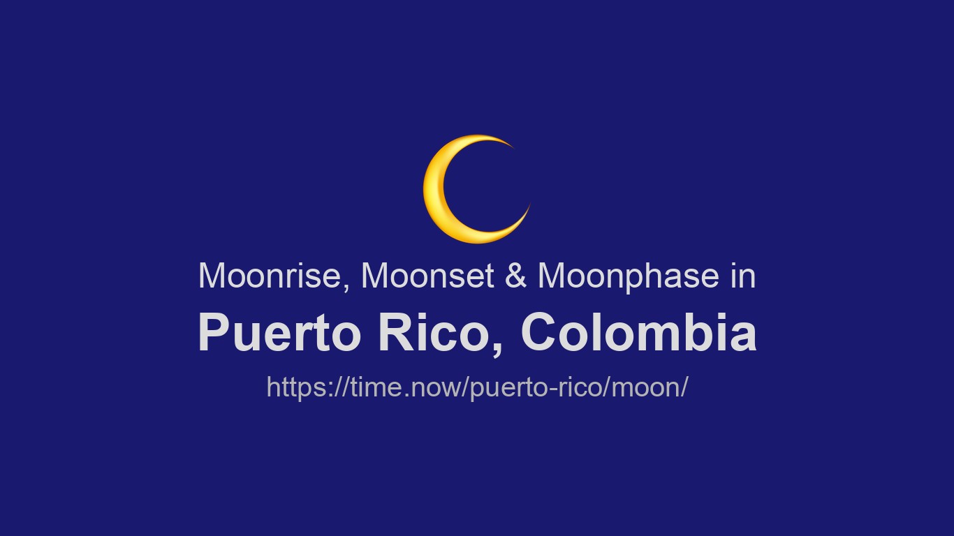 Moonrise, Moonset & Moon Phases in Puerto Rico Time.now