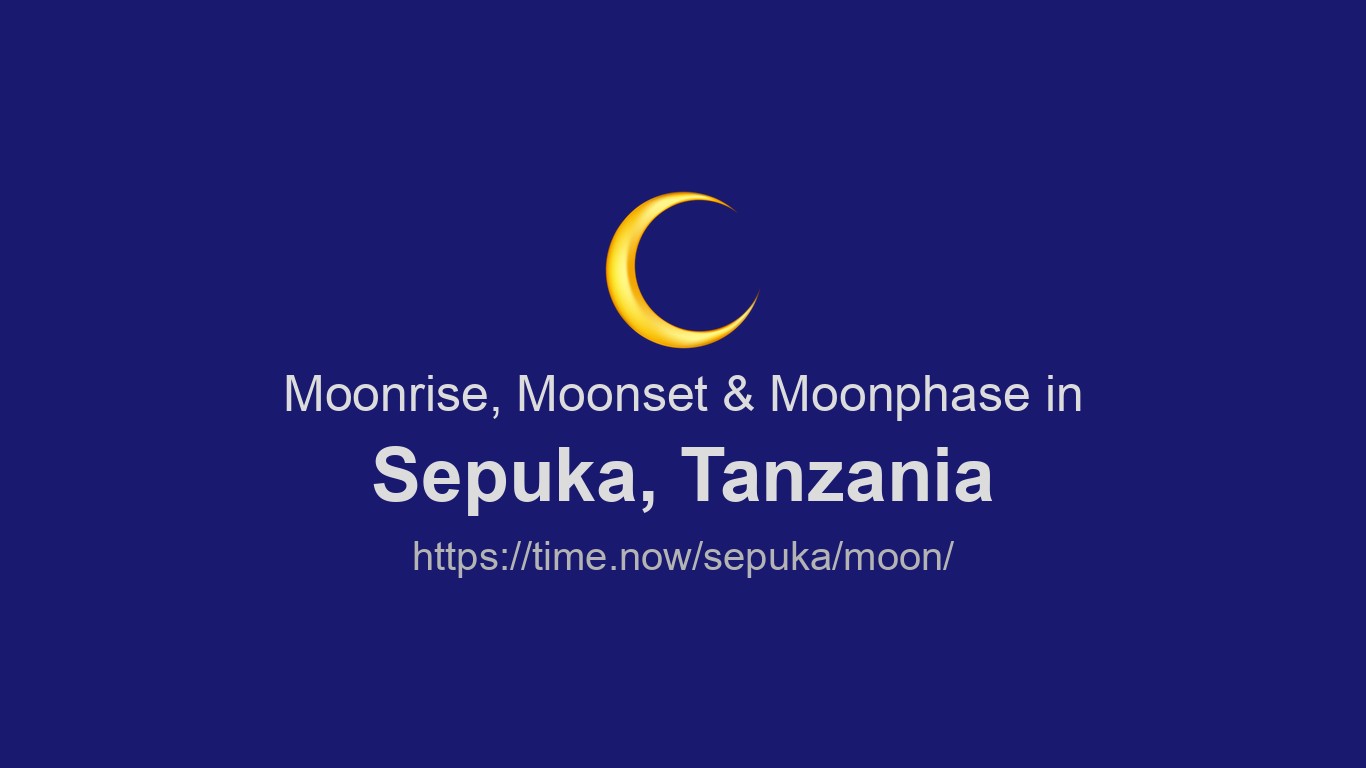 Sepuka Moonrise, Moonset & Moon Phases in Sepuka | Time.now