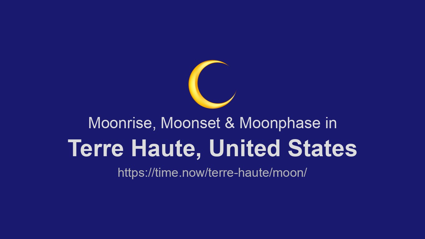 Moonrise, Moonset &amp; Moon Phases in Terre Haute | Time.now
