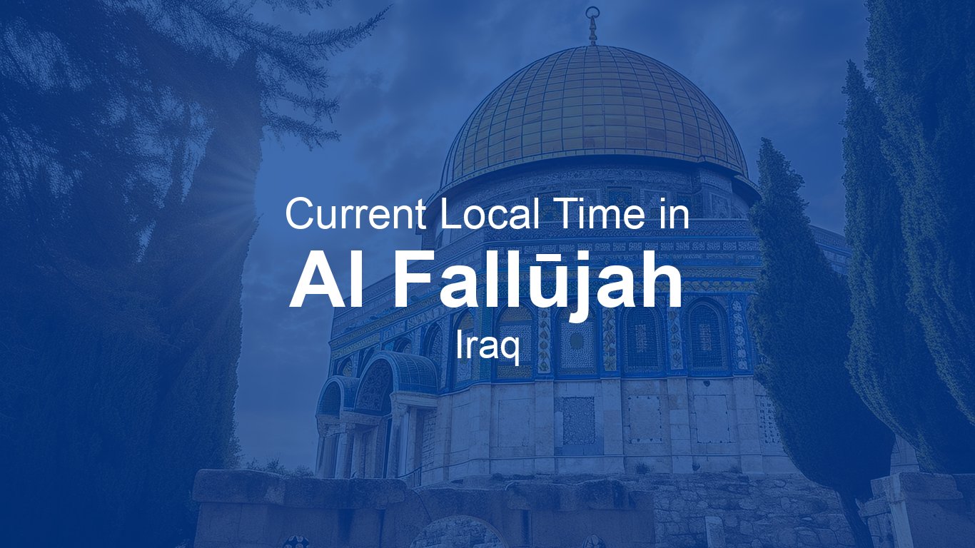 Time Now in Al Fallūjah, Iraq | Time.now
