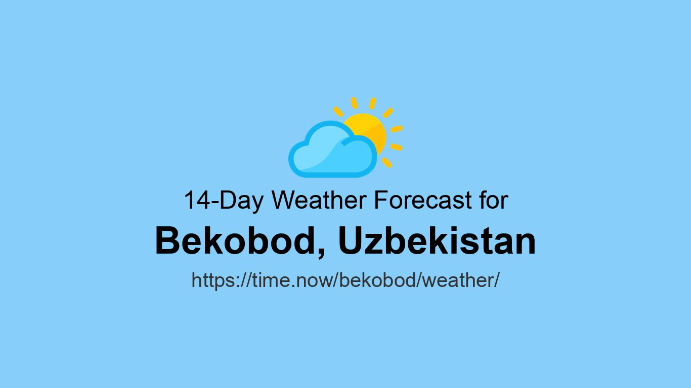Weather in Bekobod, Uzbekistan | Time.now