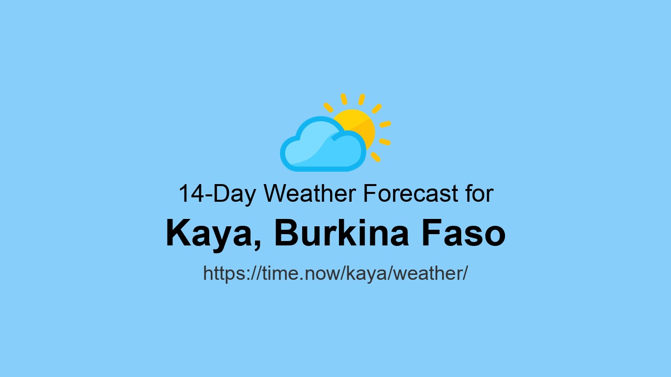 Weather in Kaya | Time.now