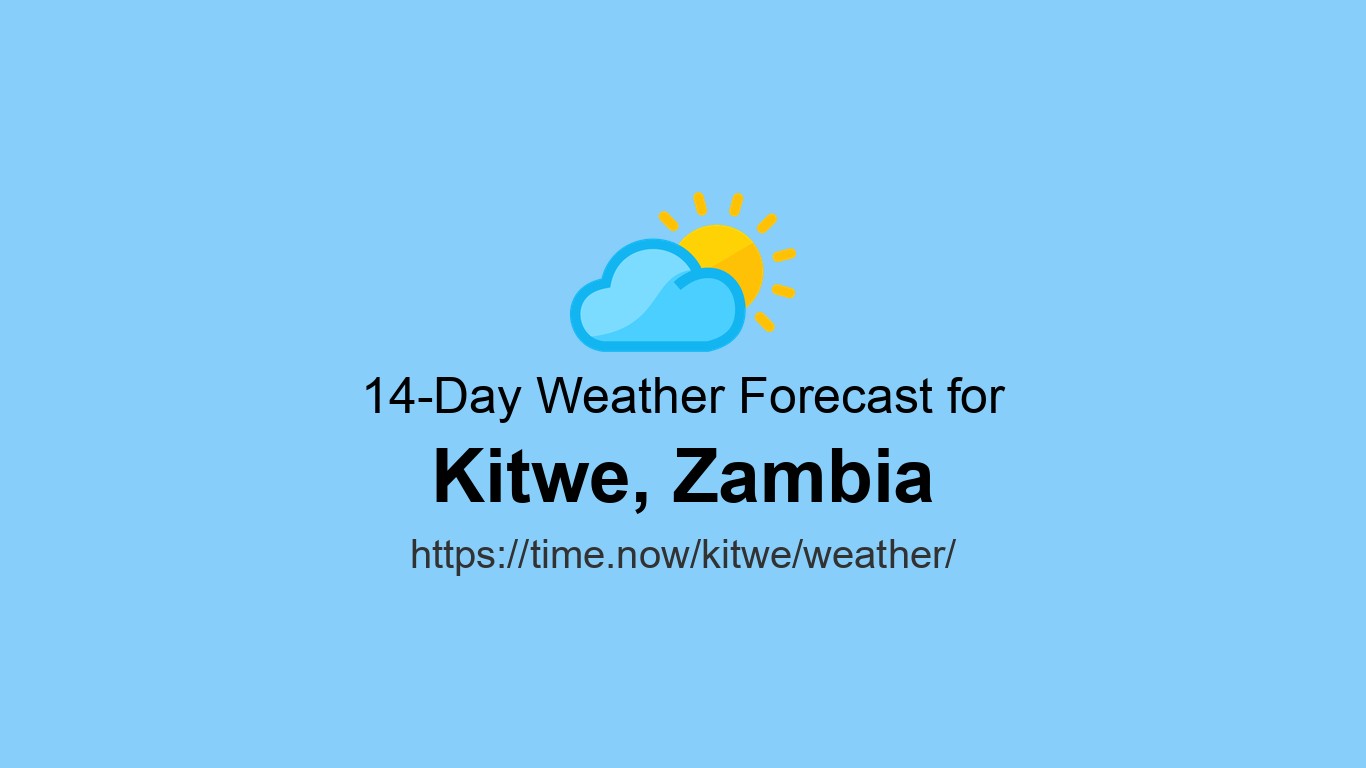 Weather in Kitwe, Zambia | Time.now