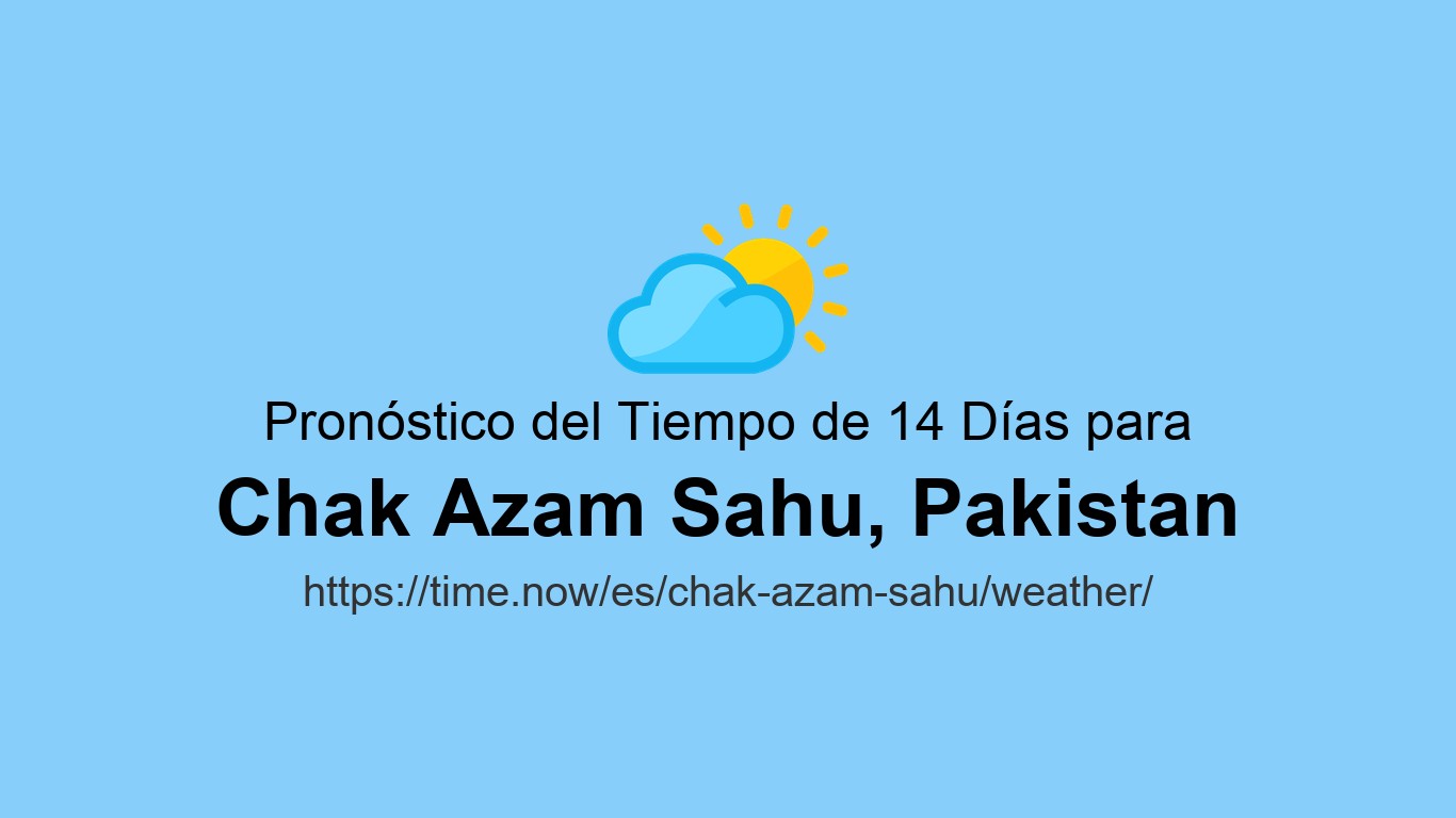 Clima en Chak Azam Sahu | Time.now