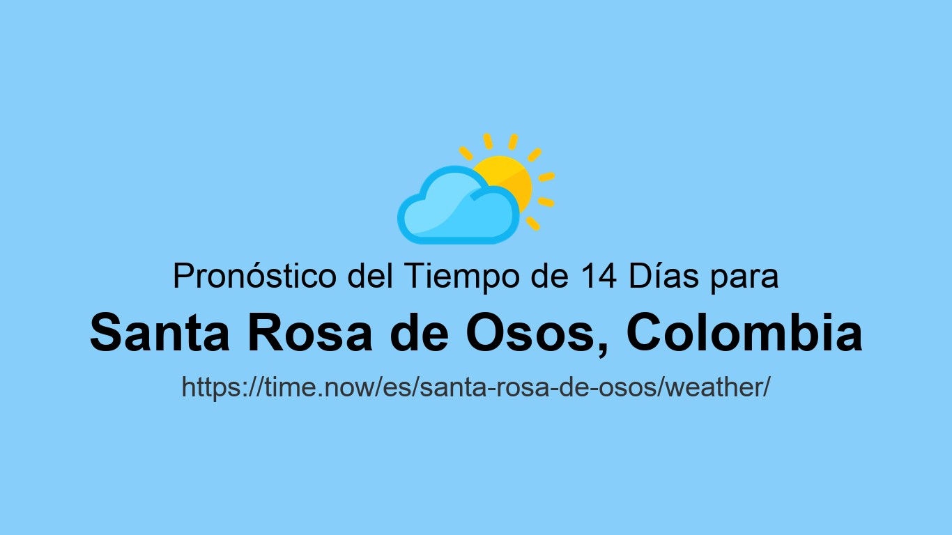 Clima en Santa Rosa de Osos | Time.now