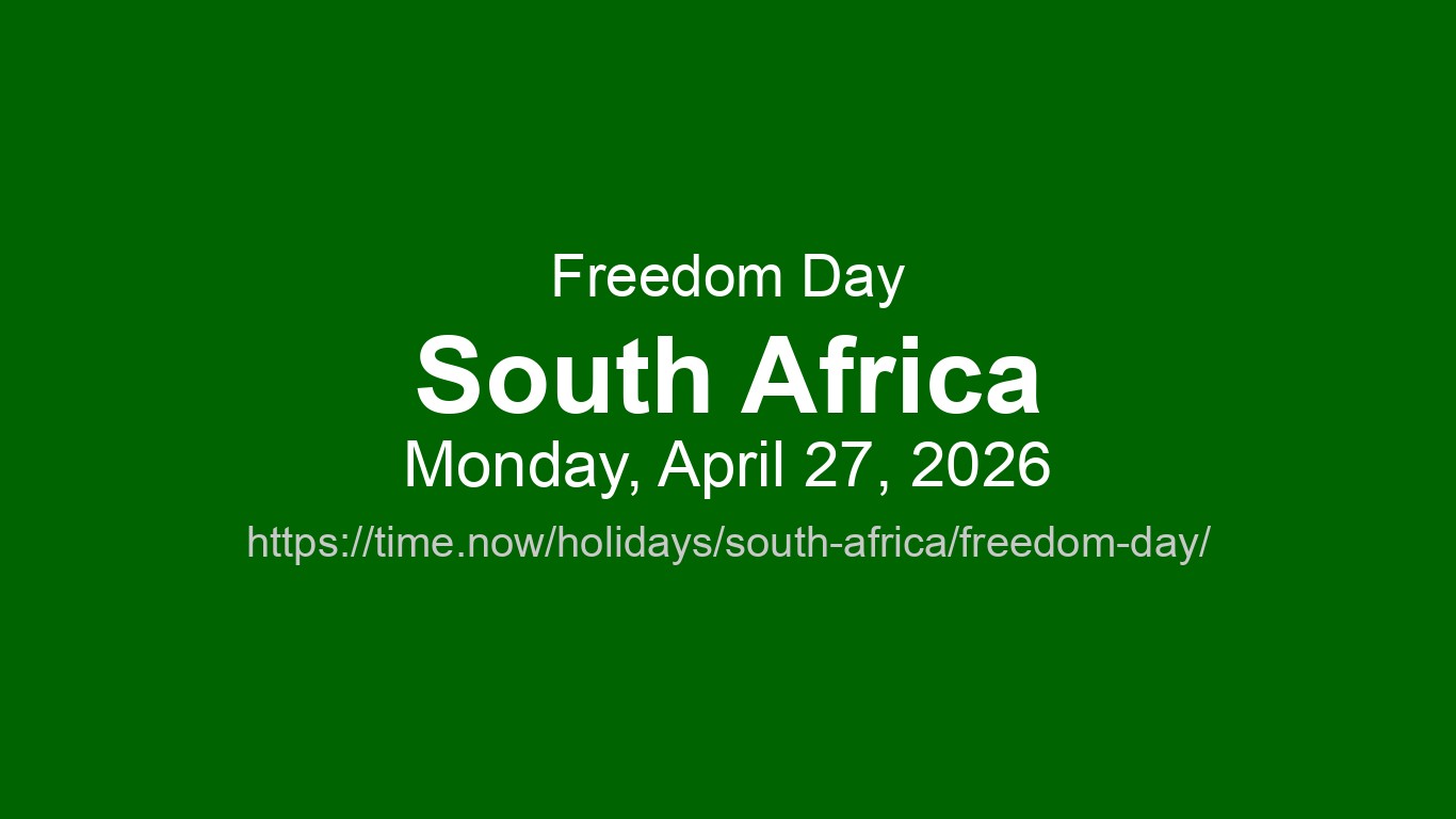 Freedom Day 2026 in South Africa - Dates and Observance