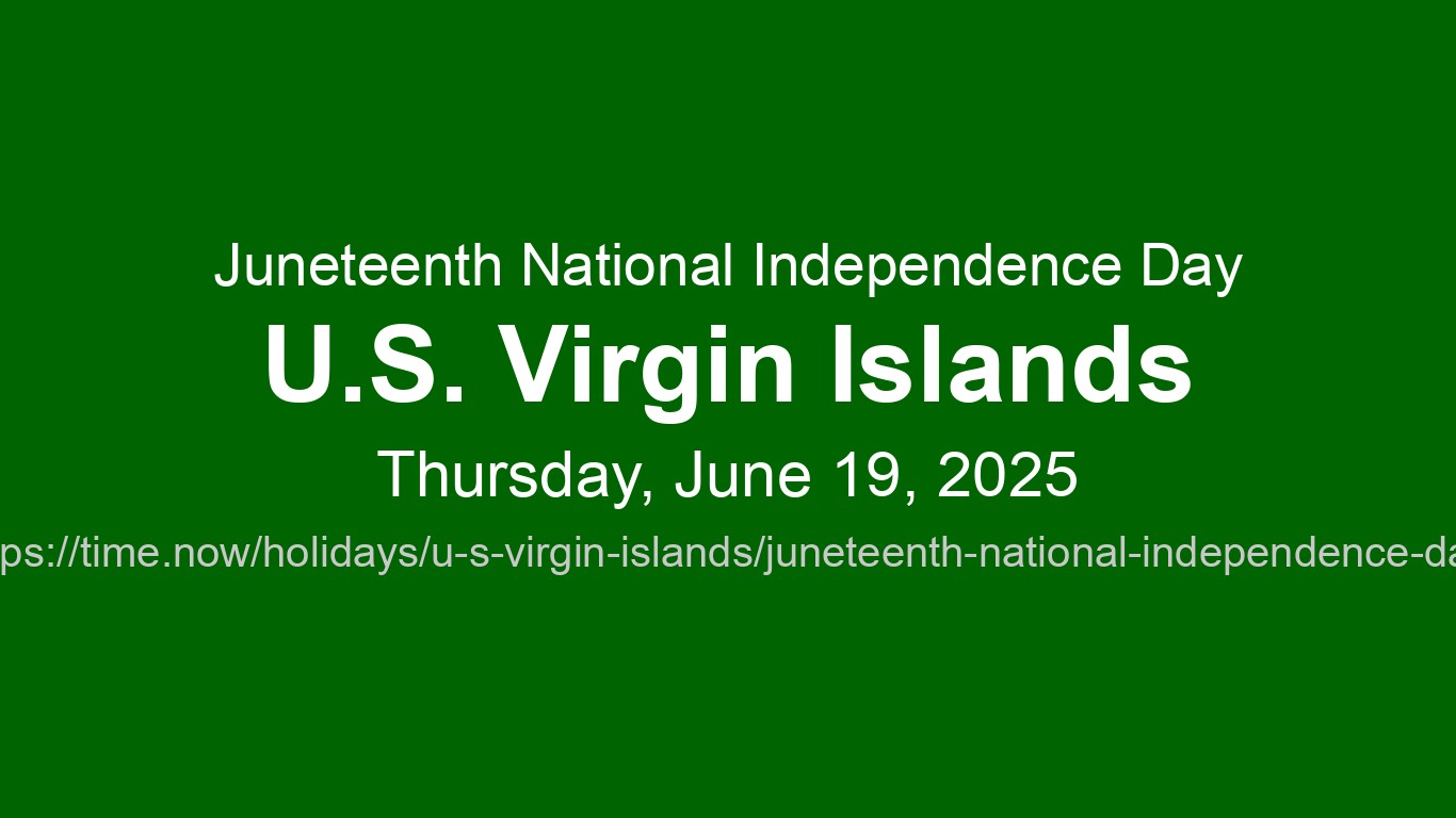 Juneteenth National Independence Day 2025 in U.S. Virgin Islands ...