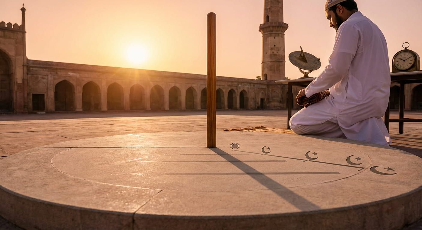 Asr Prayer Times Based on Shadow Length and Sun Position