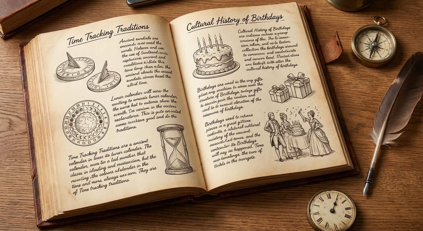 Cultural History of Birthdays and Time Tracking Traditions