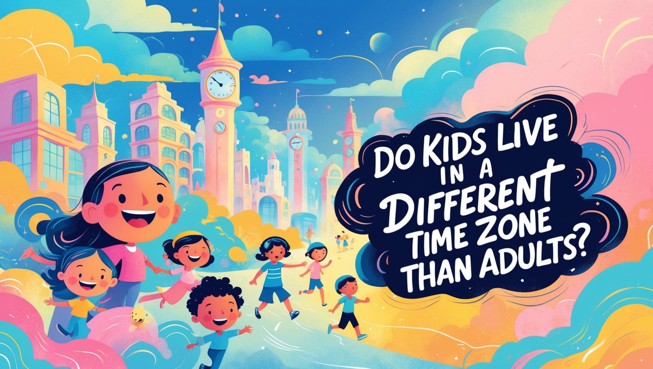 Do kids live in a different time zone than adults