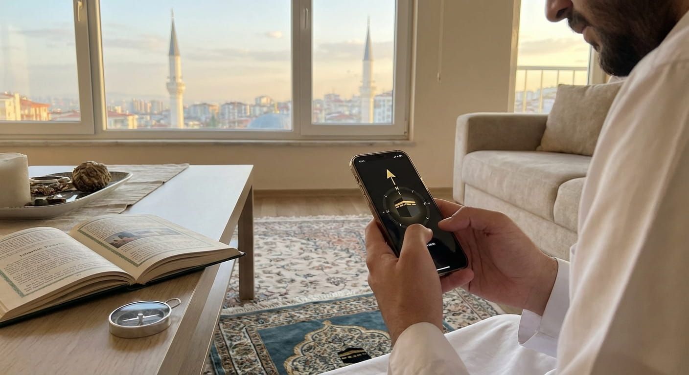 Finding Qibla Direction for Prayer