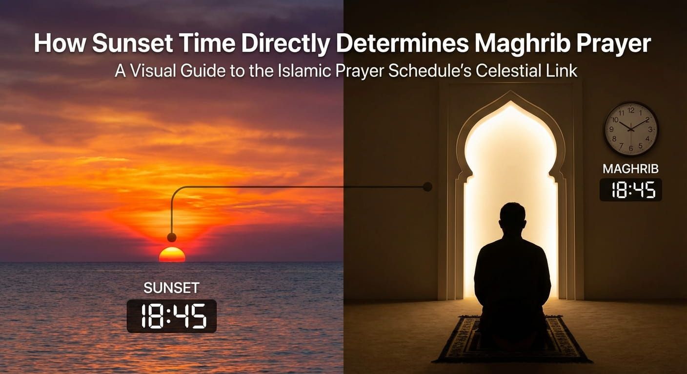 How Sunset Time Directly Determines Maghrib Prayer