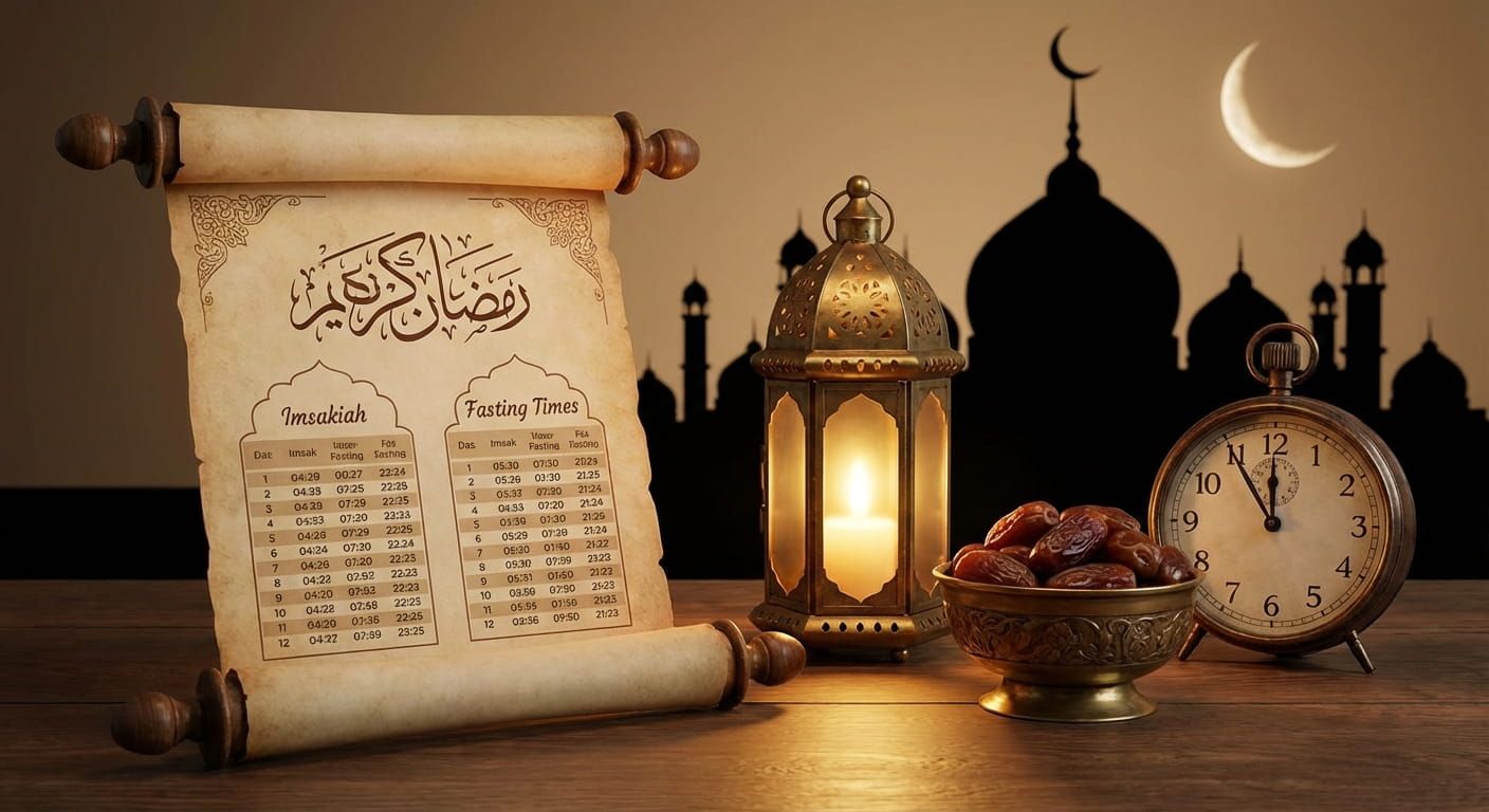 Ramadan 1448 Imsakiah and Fasting Times
