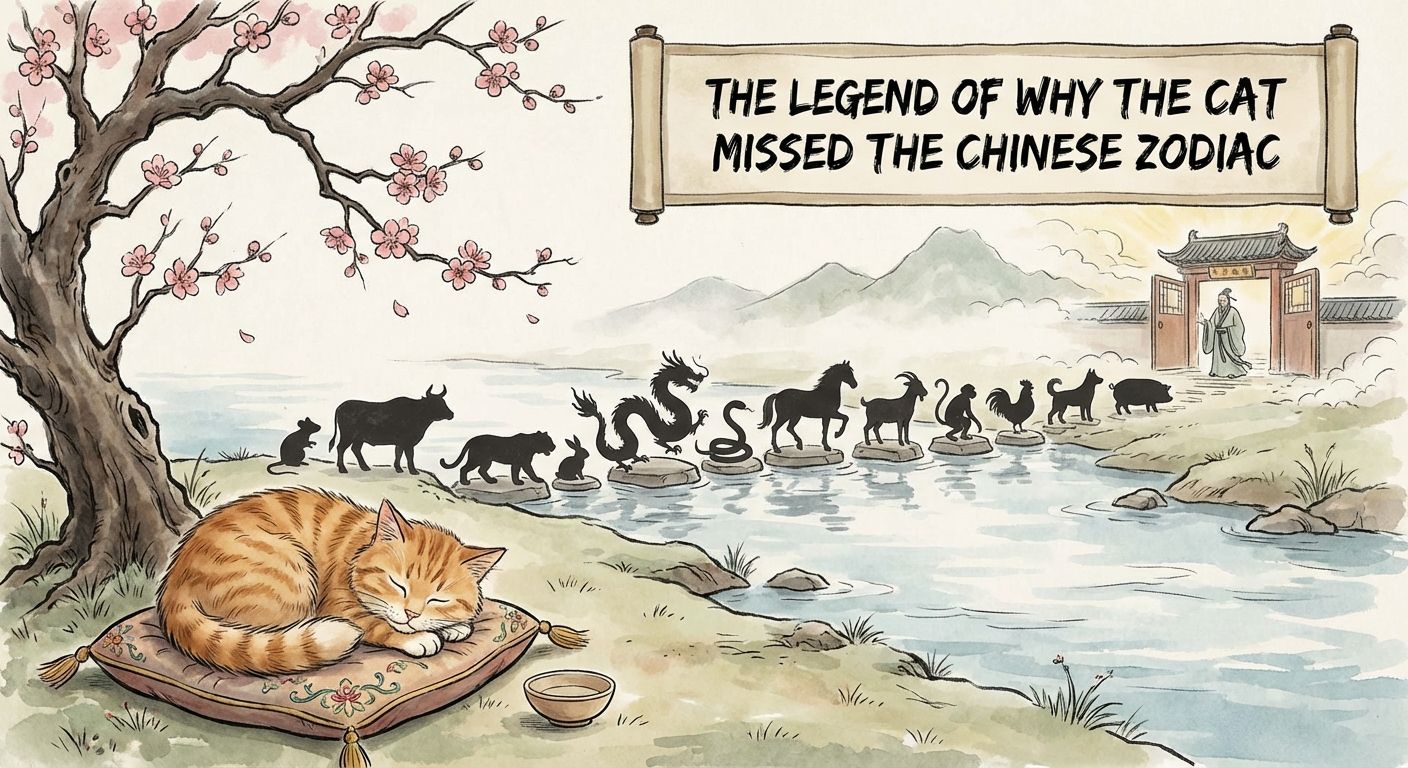 The Legend of Why the Cat Missed the Chinese Zodiac