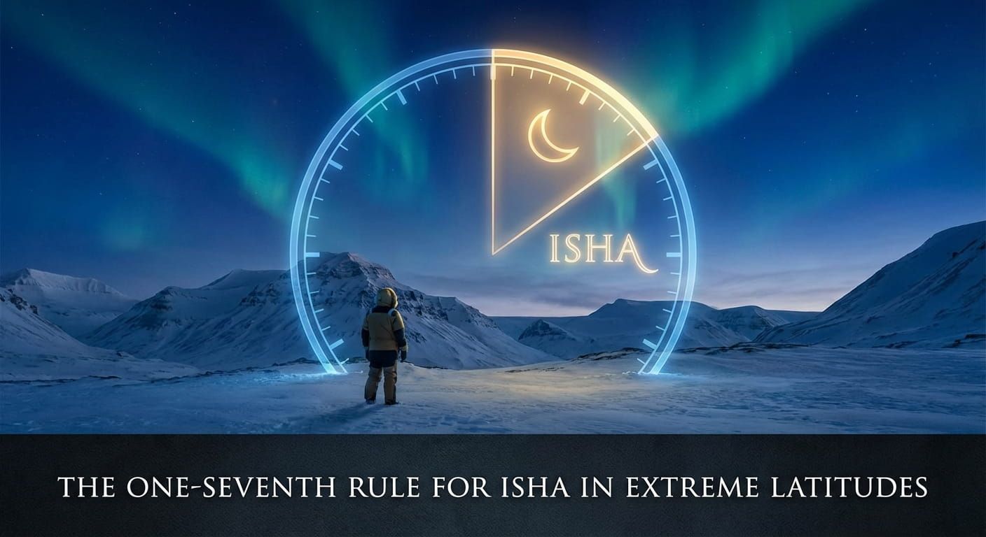The One-Seventh Rule for Isha in Extreme Latitudes