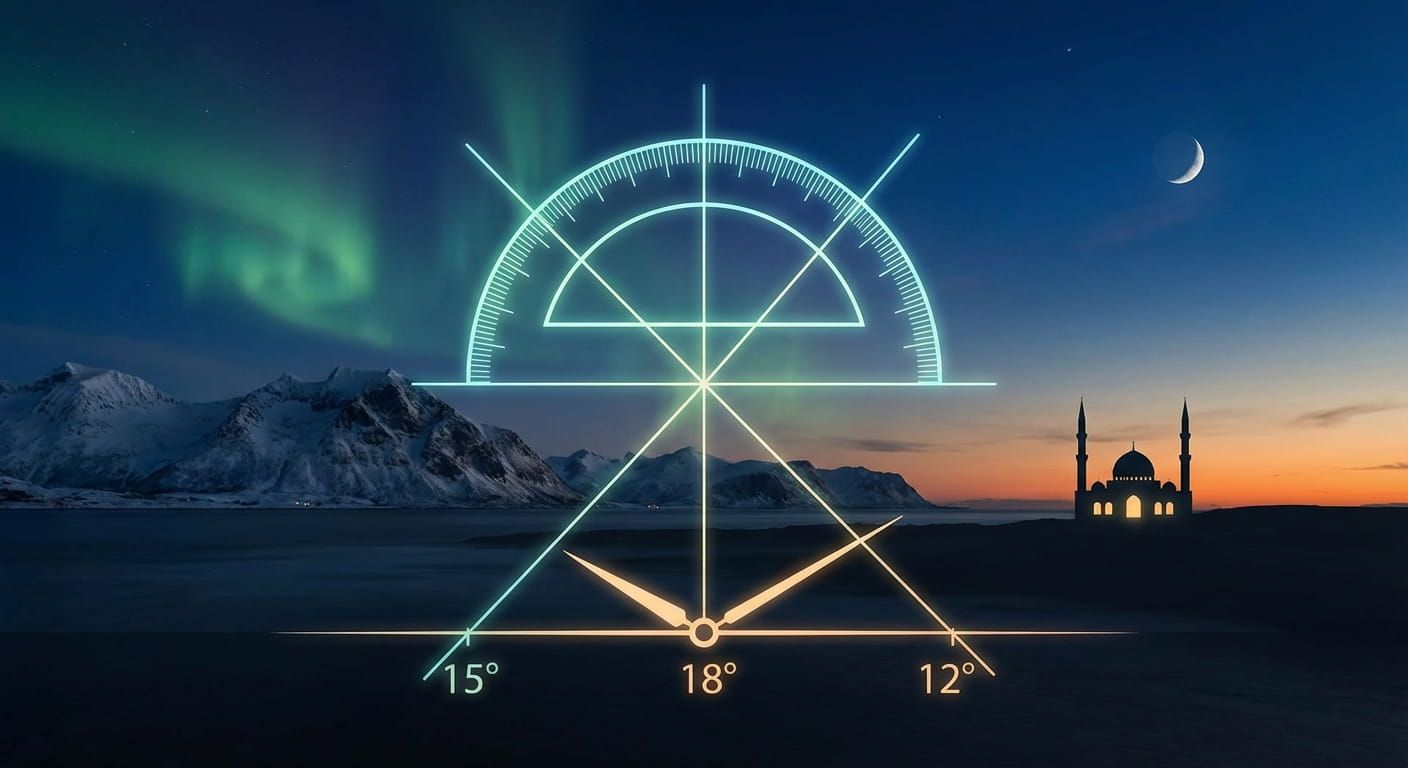The Twilight Angle Problem for Isha in Northern Countries