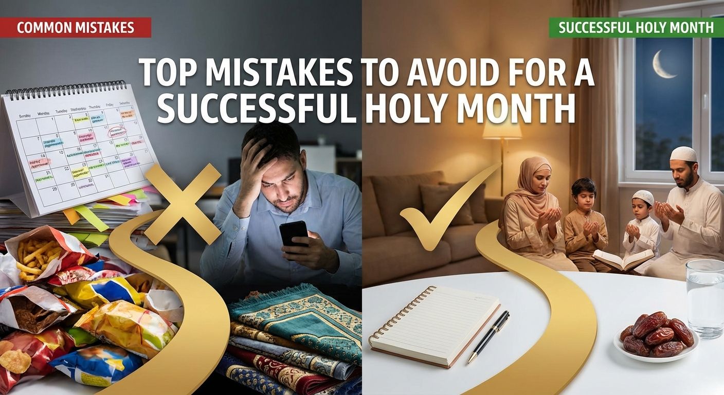 Top Mistakes to Avoid for a Successful Holy Month