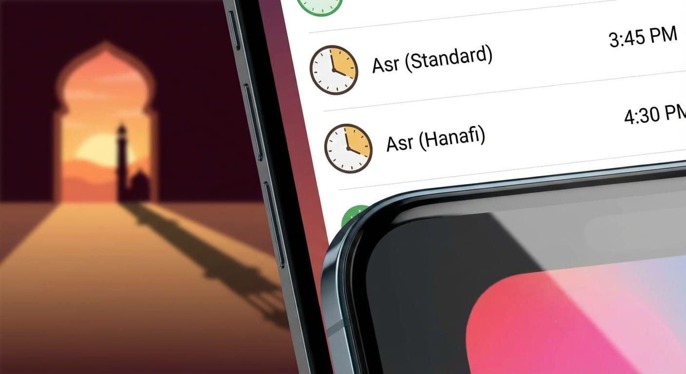 Understanding Two Different Asr Times in Prayer Apps