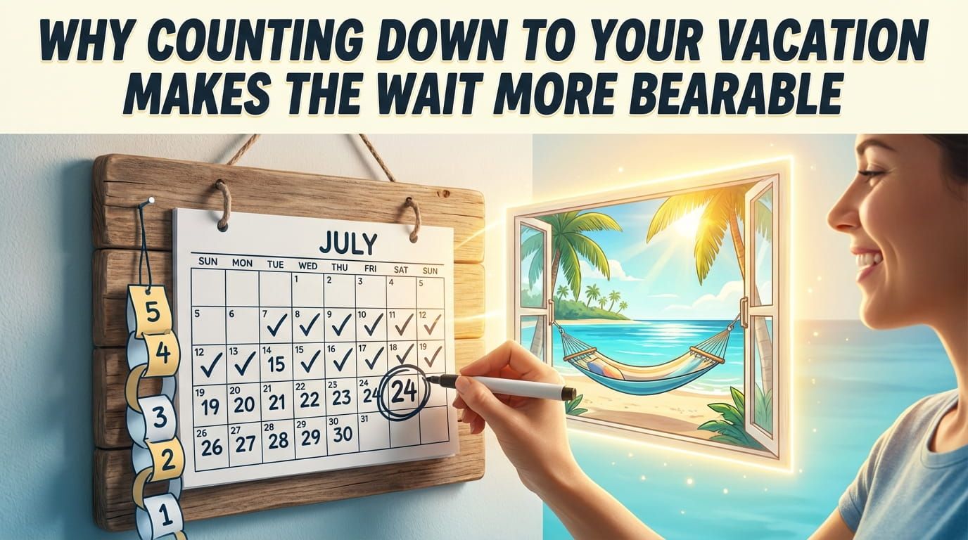 Why Counting Down to Your Vacation Makes the Wait More Bearable