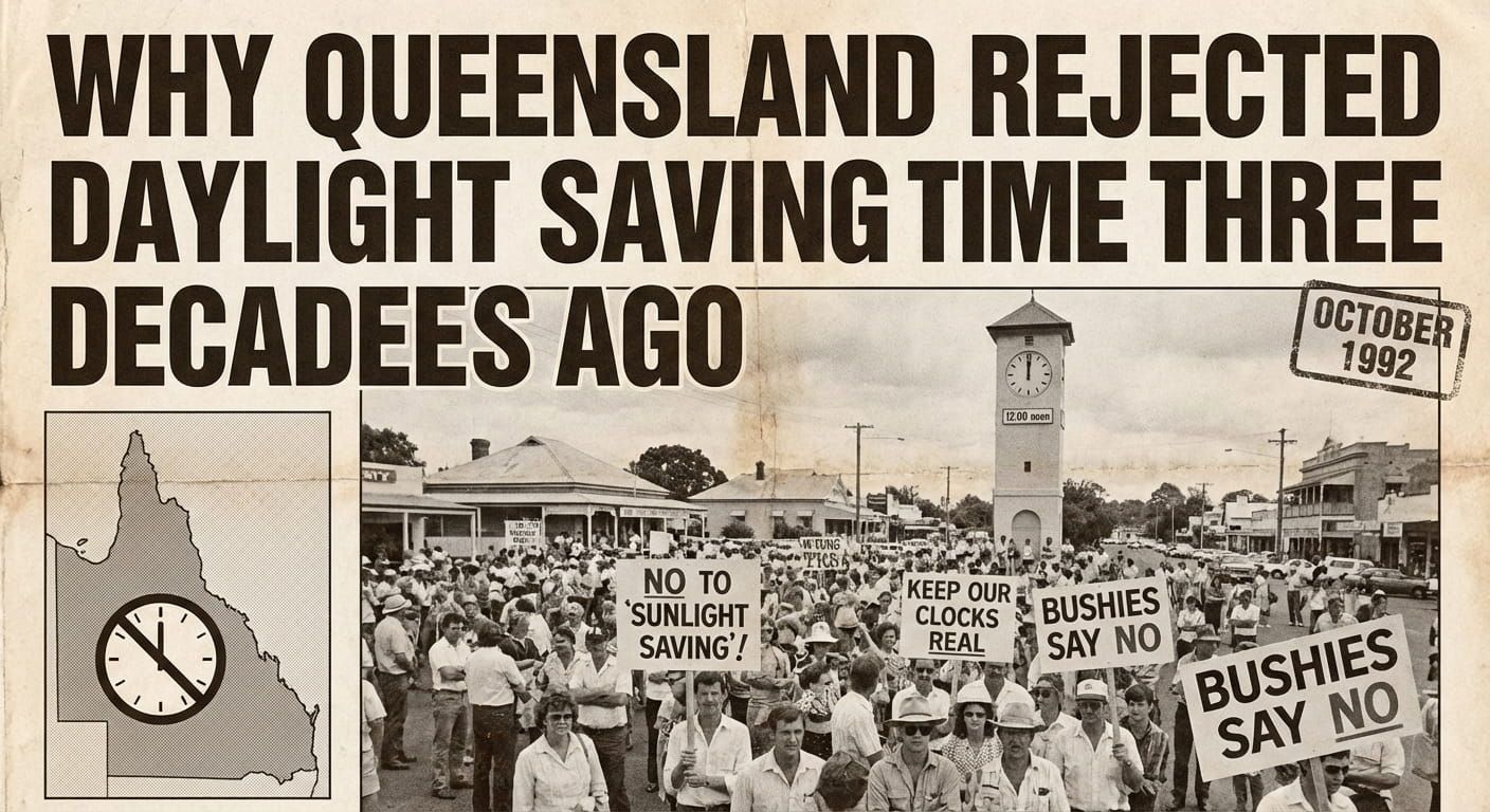 Why Queensland Rejected Daylight Saving Time Three Decades Ago