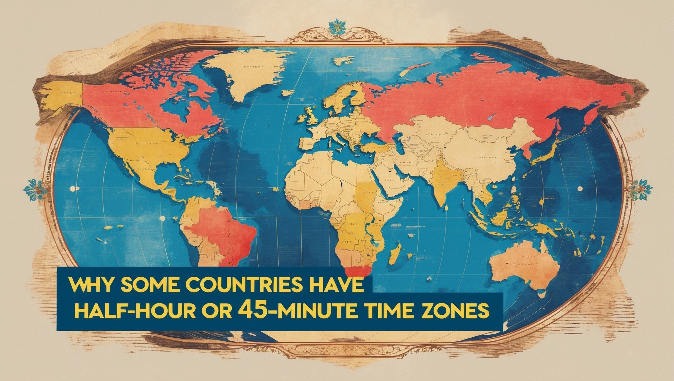 Why Some Countries Have Half-Hour or 45-Minute Time Zones