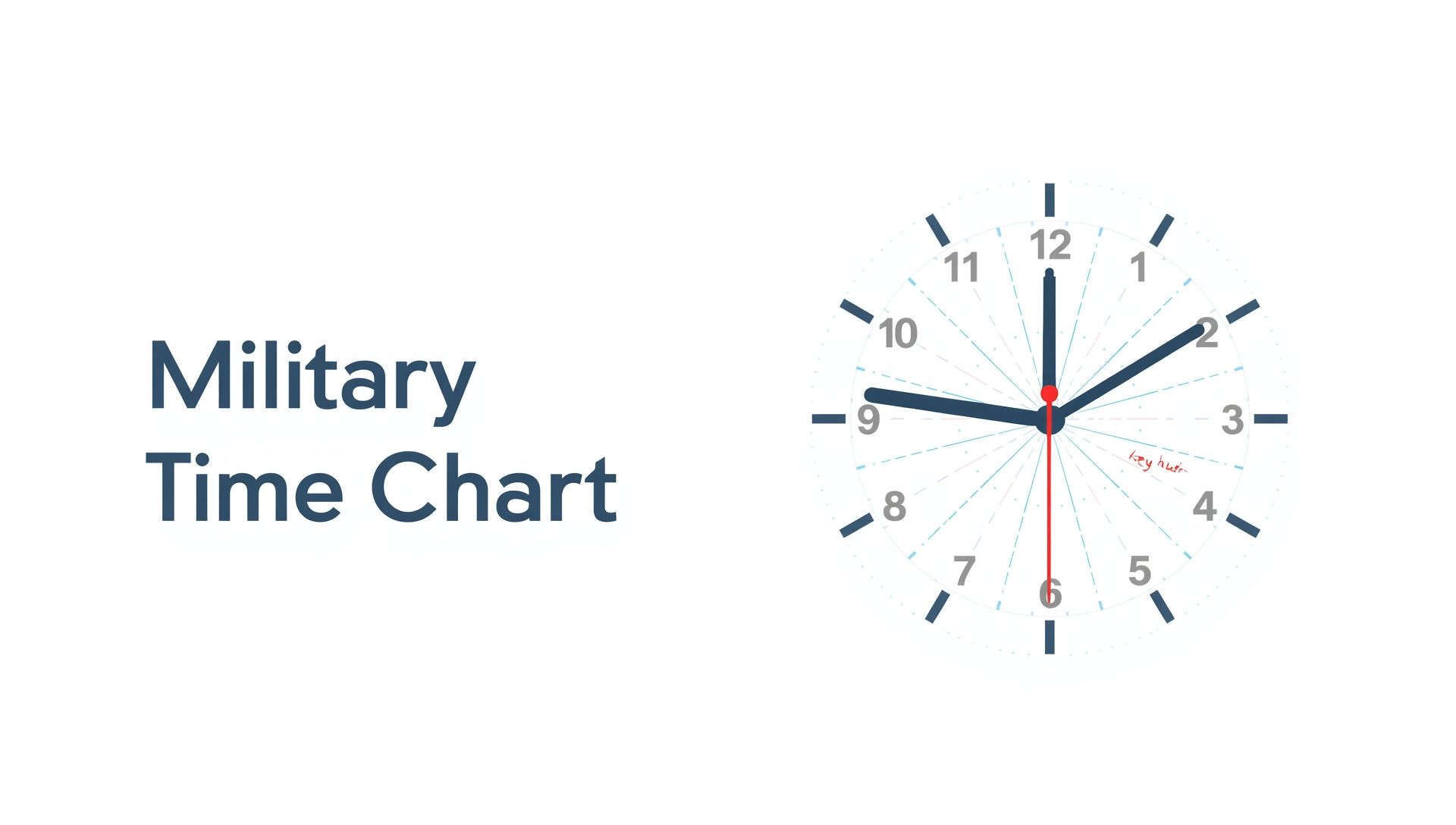 Understanding Time with a Military Time Chart