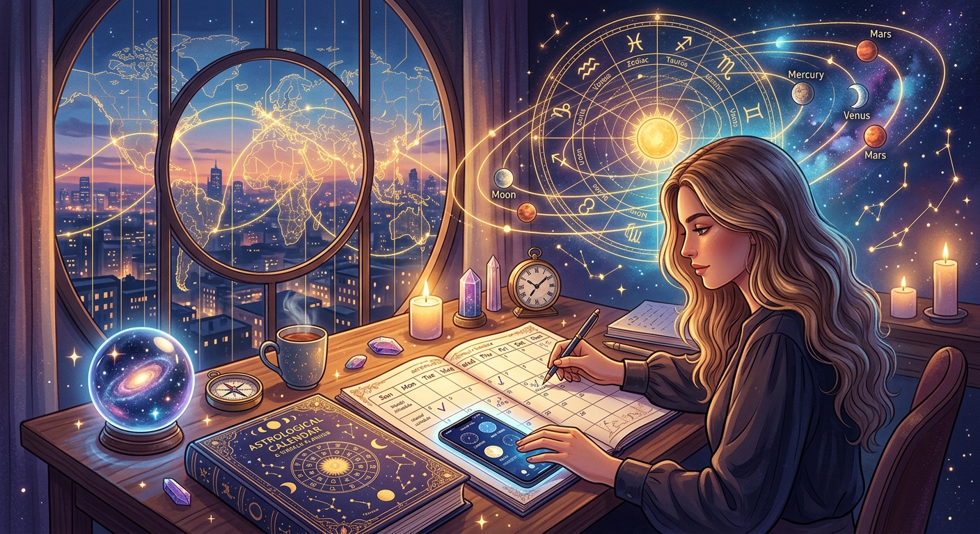 Using Astrological Calendars to Plan Your Week Across Time Zones