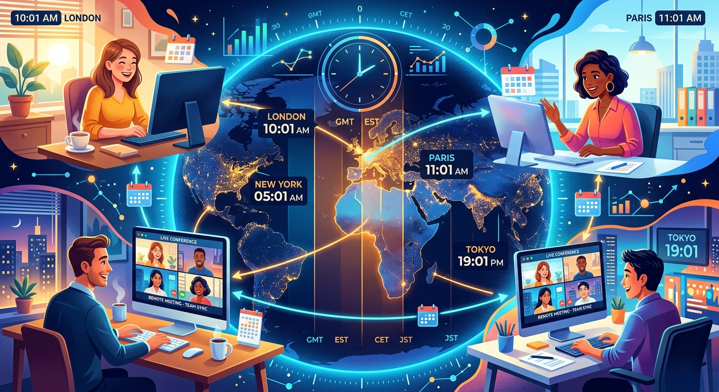 Scheduling Remote Meetings Across Time Zones Without the Headaches