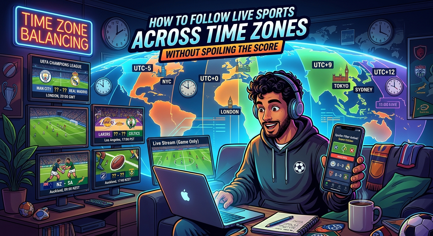 How to Follow Live Sports Across Time Zones Without Spoiling the Score