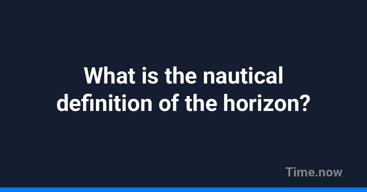 Horizon Signification