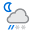 Moderate or heavy sleet showers